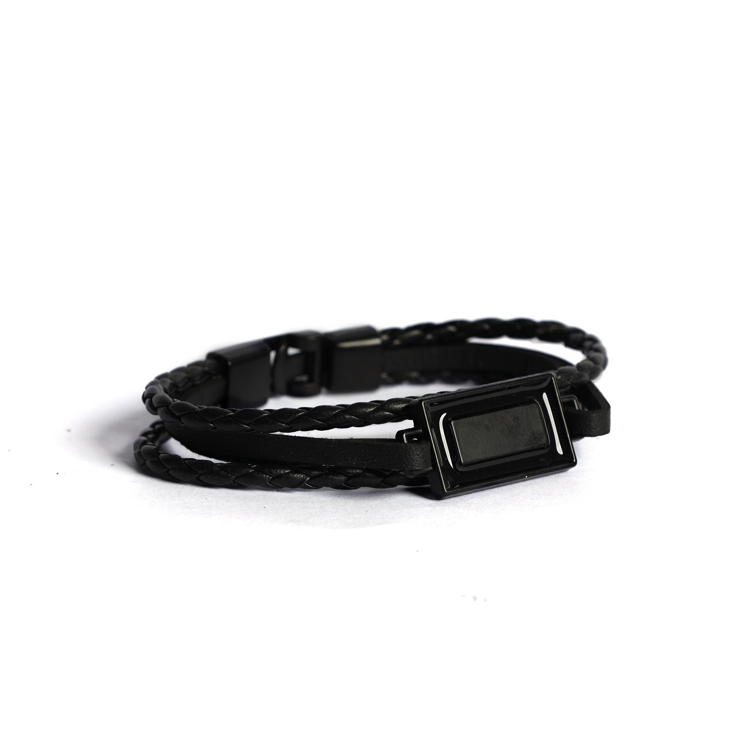 Urban Edge Leather Bracelet