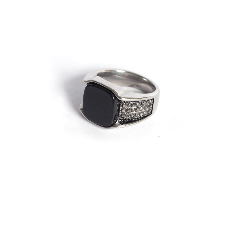 Onyx Gemstone Signet Ring