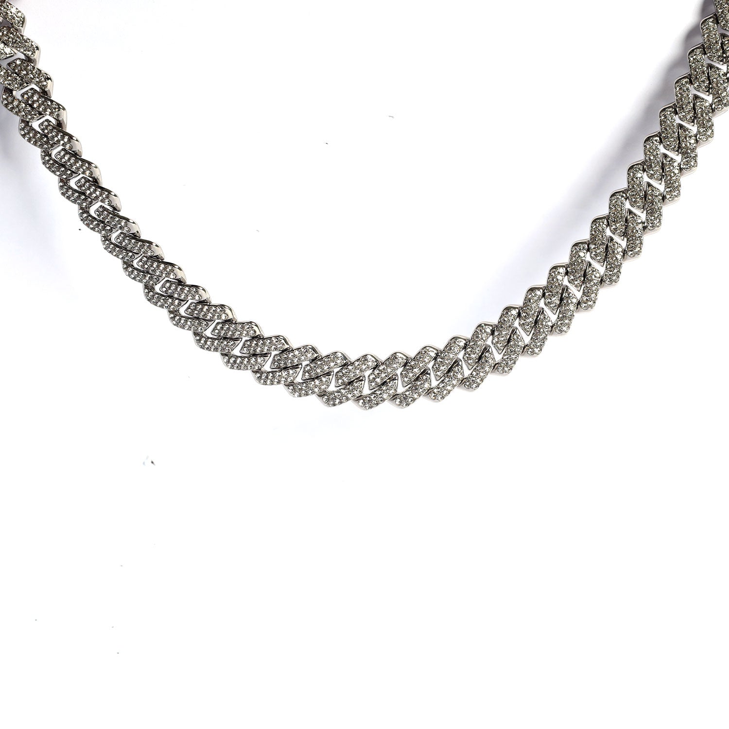 Diamond-Encrusted Cuban Link Chain