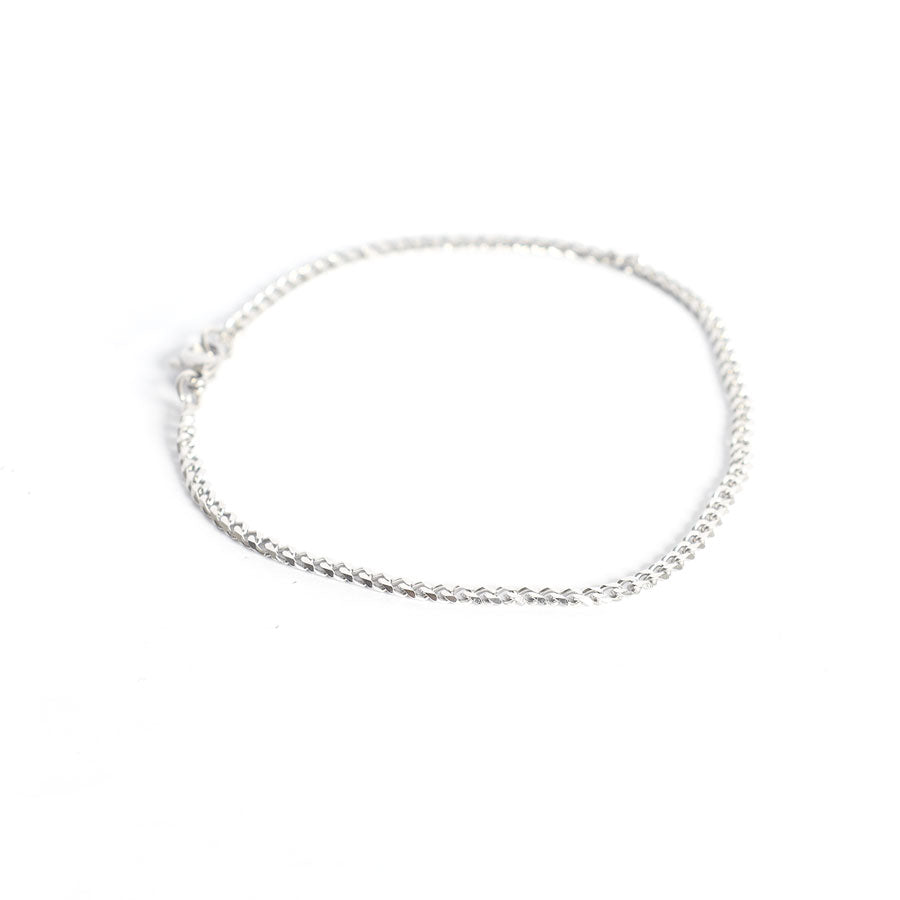 Silver Figaro Chain Bracelet